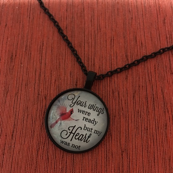 (i2) Cardinal Necklace-Your Wings Were Ready - Picture 2 of 6